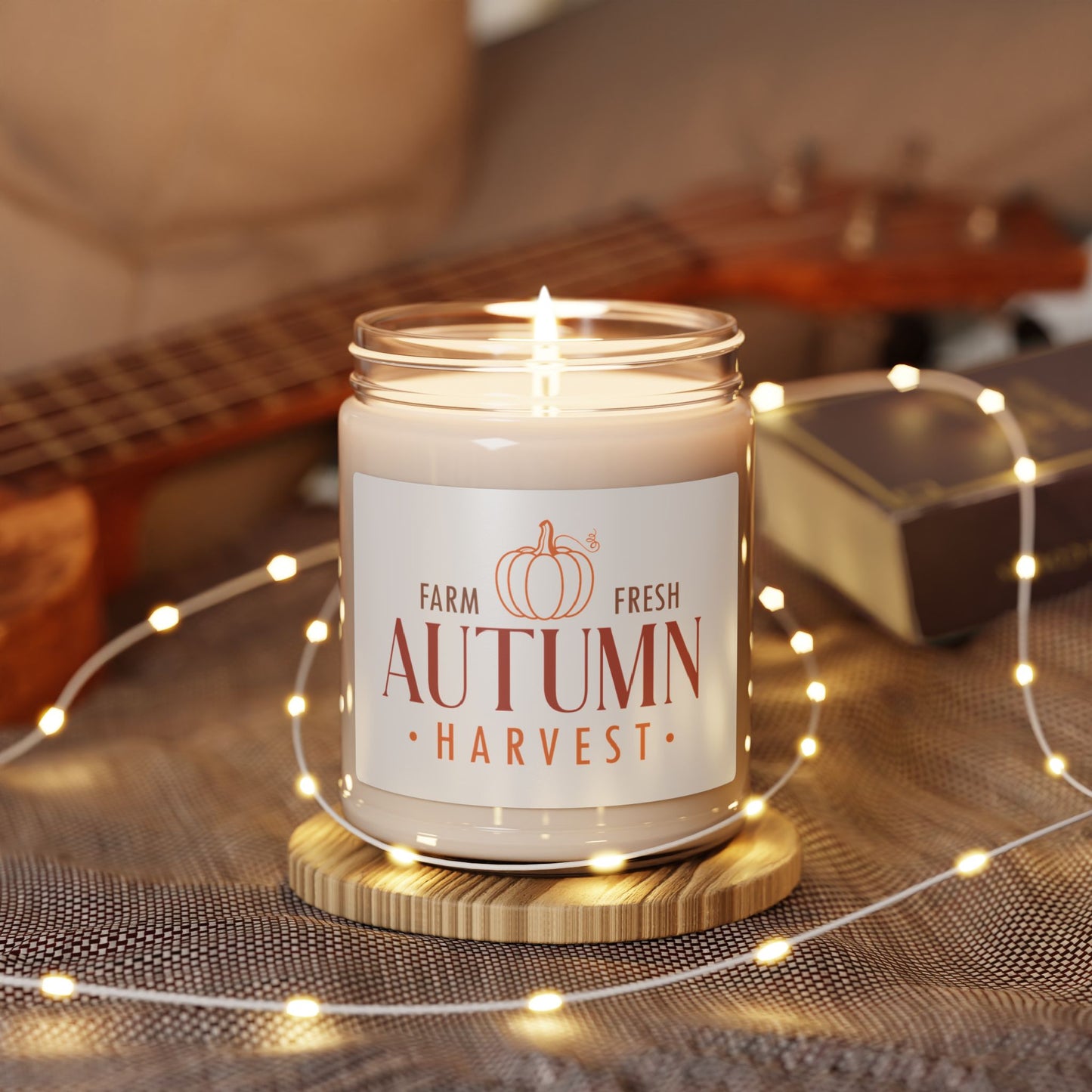 Autumn Harvest Scented Soy Candle, 9oz