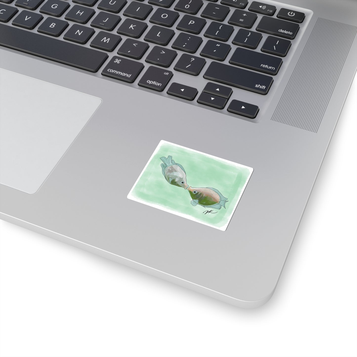 Fish Kissing - Kiss-Cut Stickers