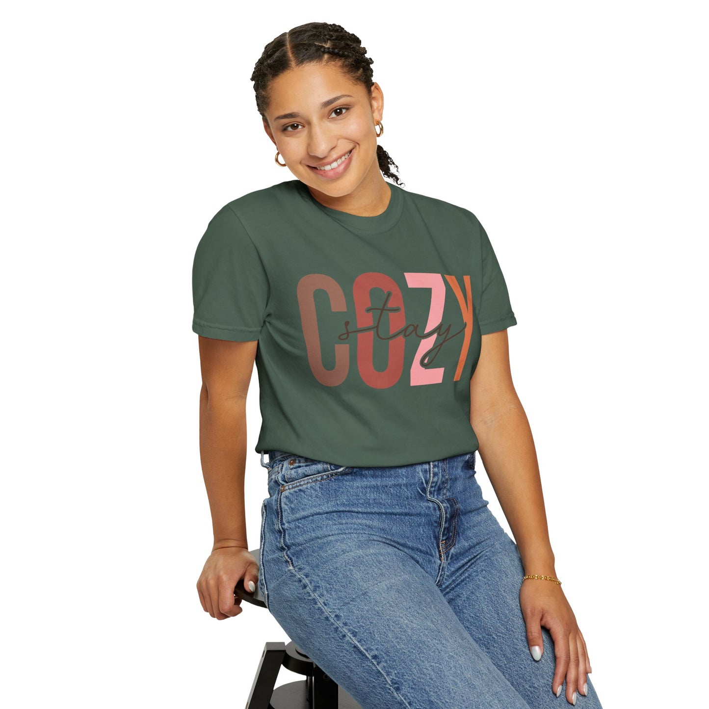 "Stay Cozy" Garment-Dyed T-shirt