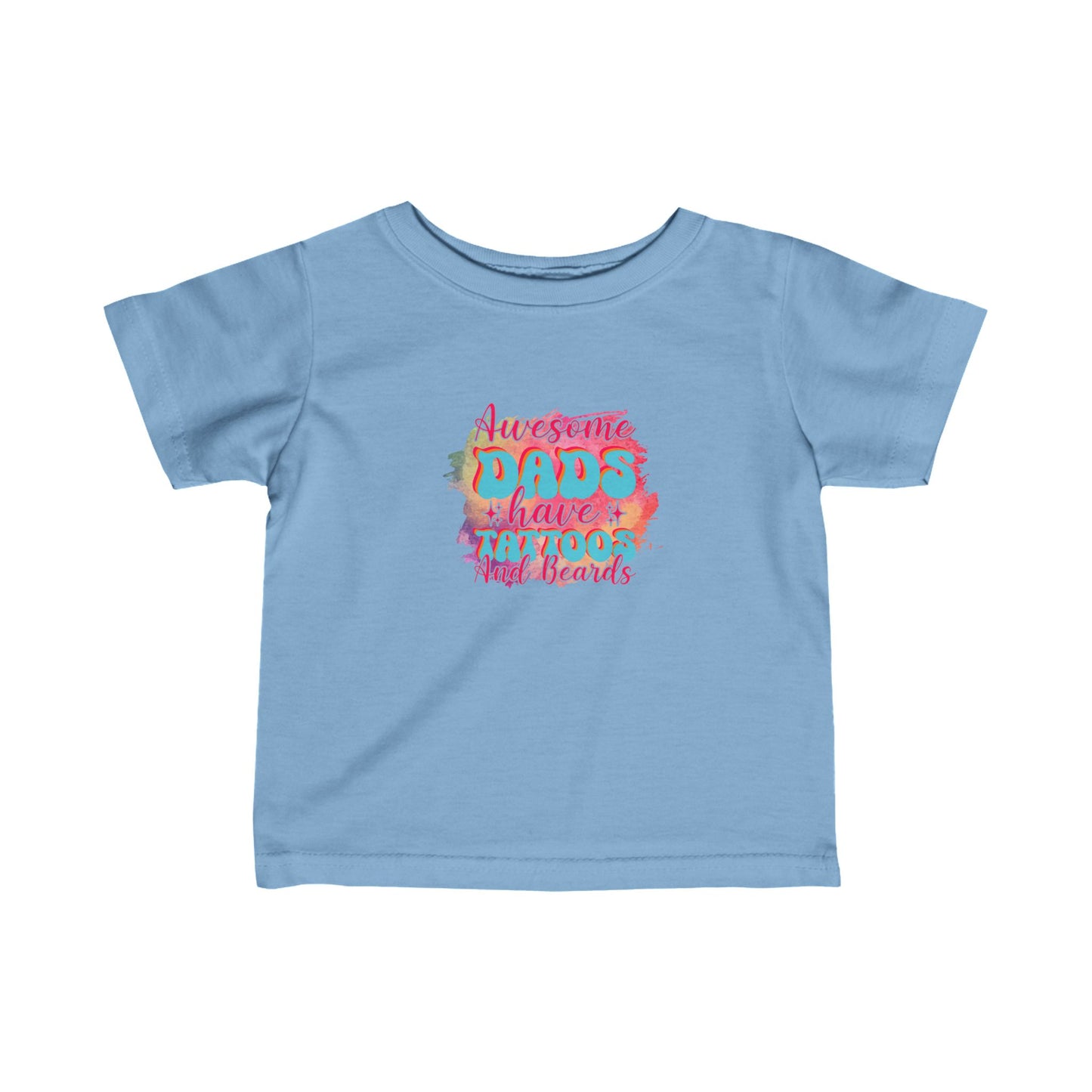 Infant Girl Tattoo and Beard Dads Fine Jersey Tee