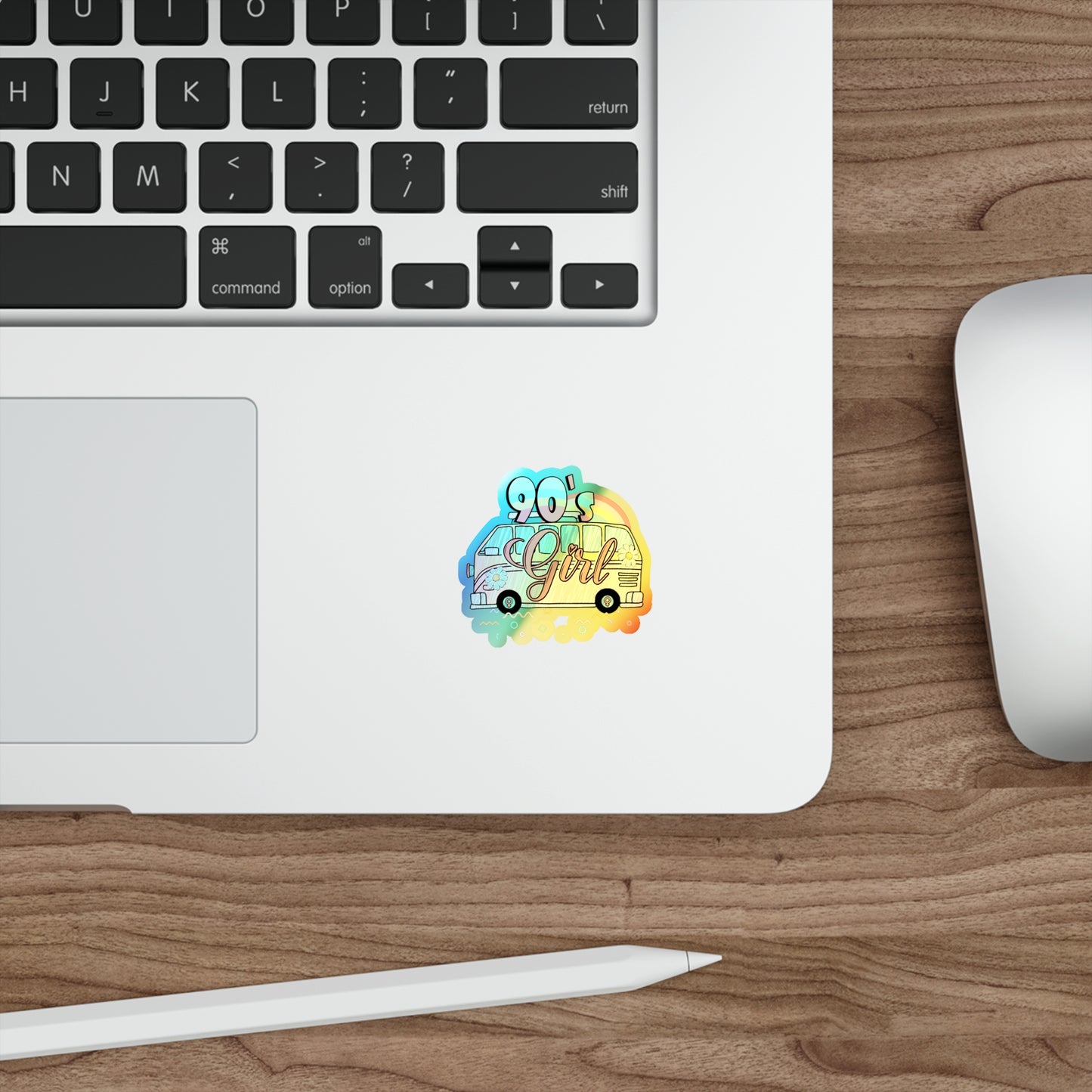 90's Girl Holographic Die-cut Stickers