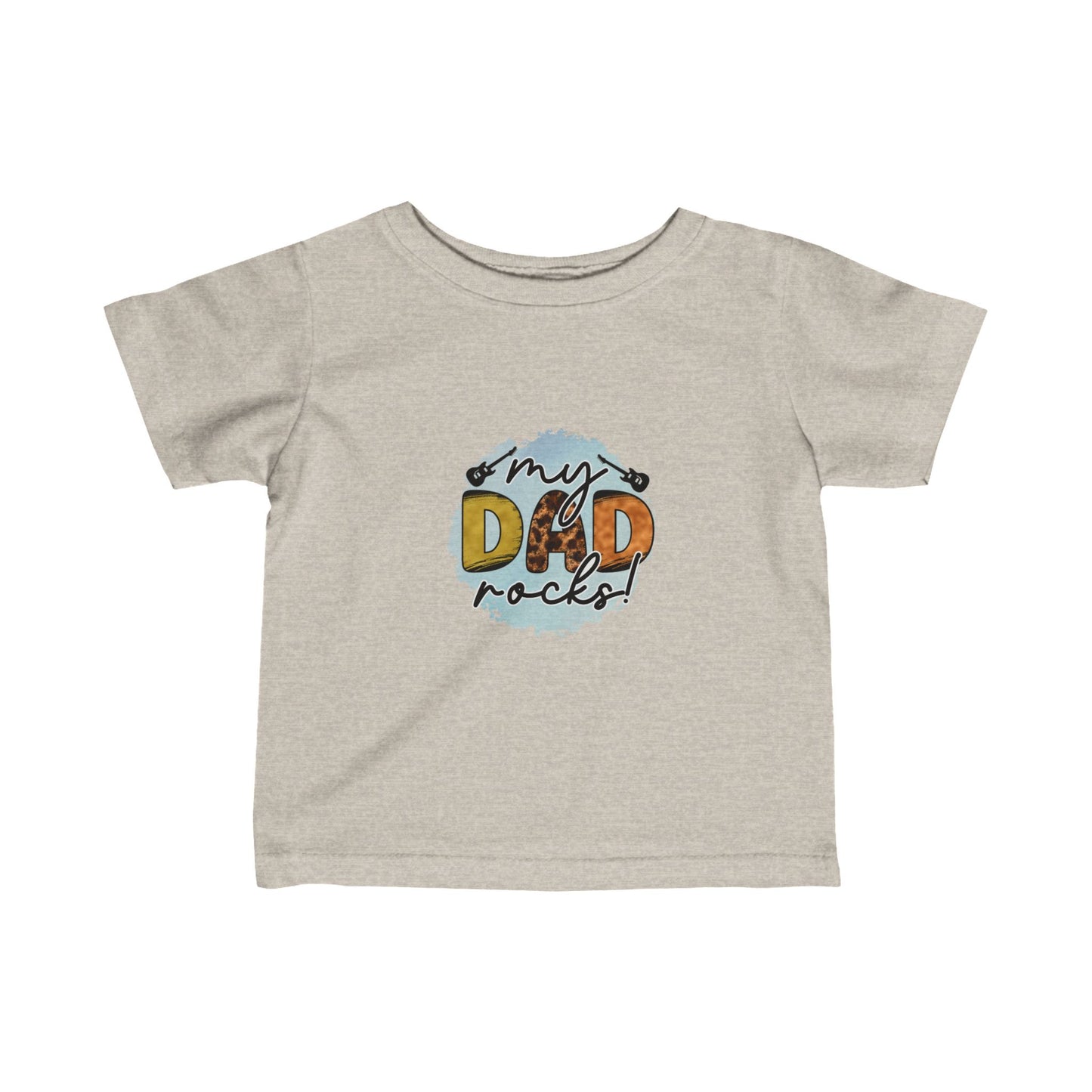 Infant Dad Rocks! Fine Jersey Tee