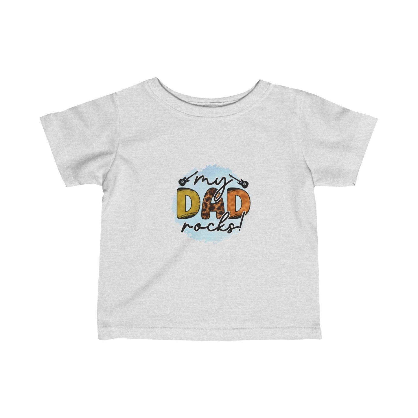 Infant Dad Rocks! Fine Jersey Tee