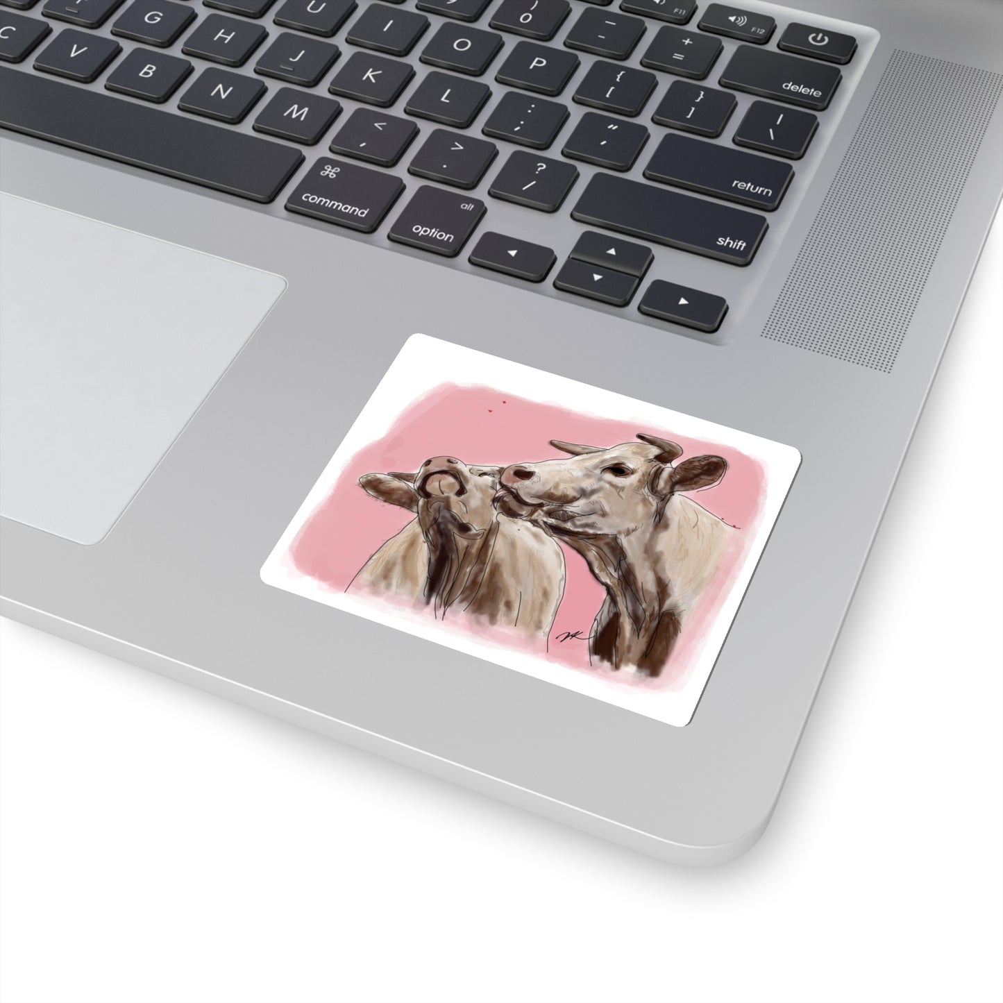 Cows Kissing - Kiss-Cut Stickers