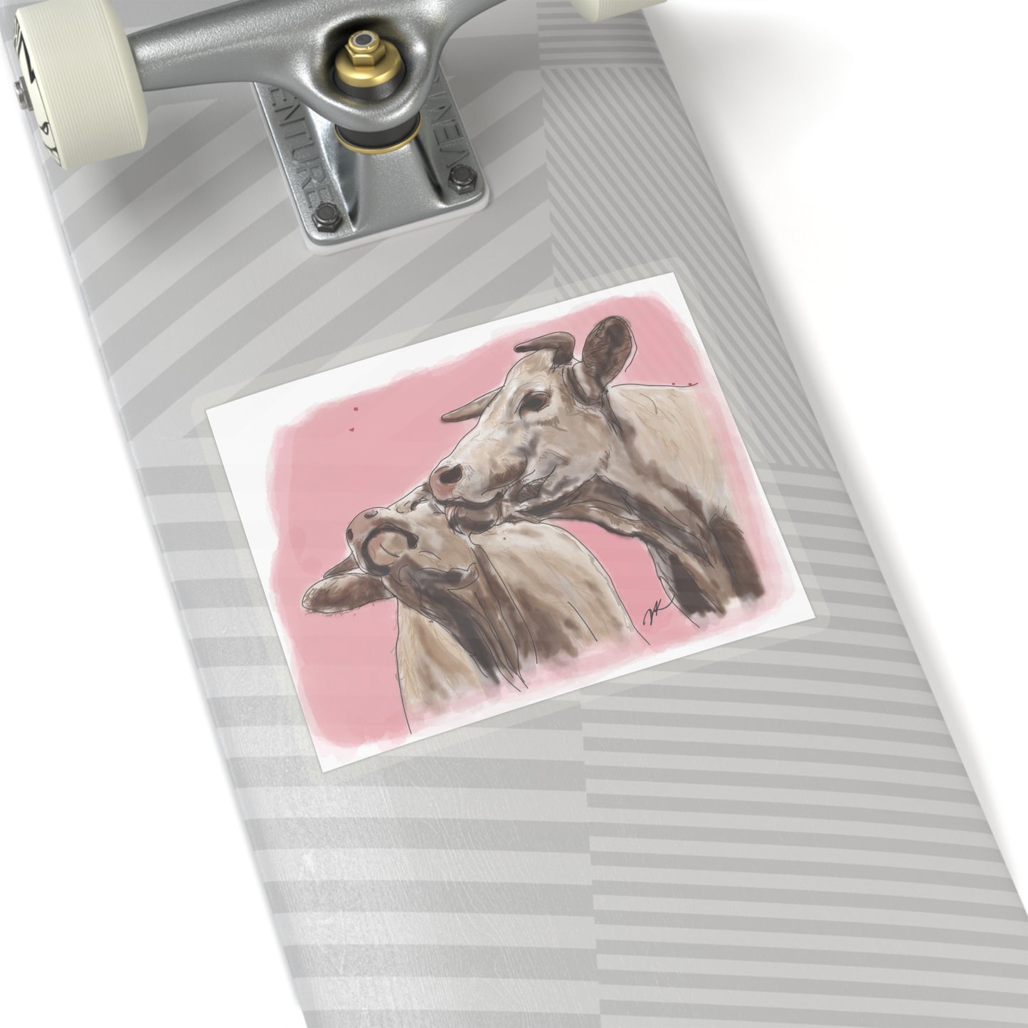 Cows Kissing - Kiss-Cut Stickers