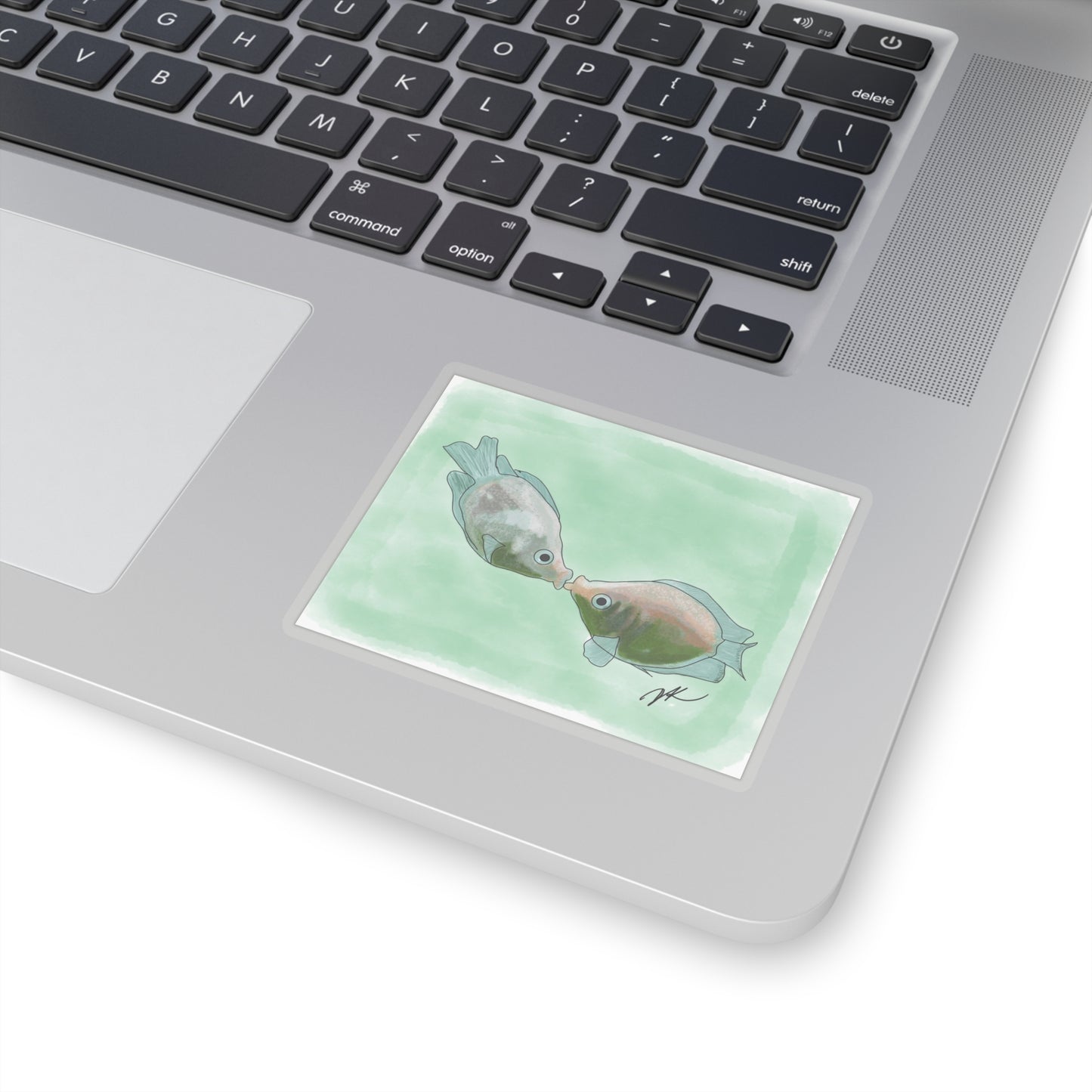 Fish Kissing - Kiss-Cut Stickers