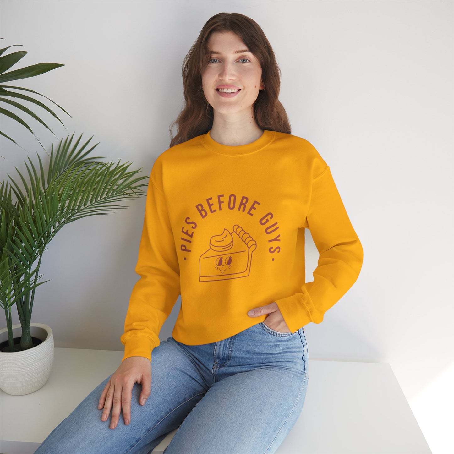 "Pies Before Guys" Unisex Heavy Blend™ Crewneck Sweatshirt