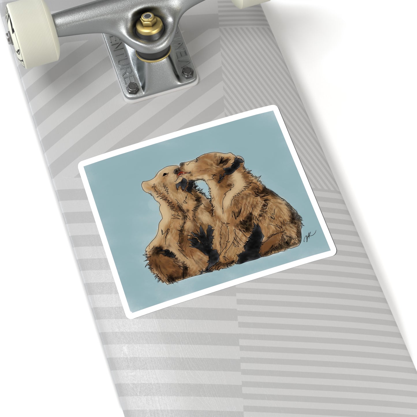 Bear Kissing - Kiss-Cut Stickers
