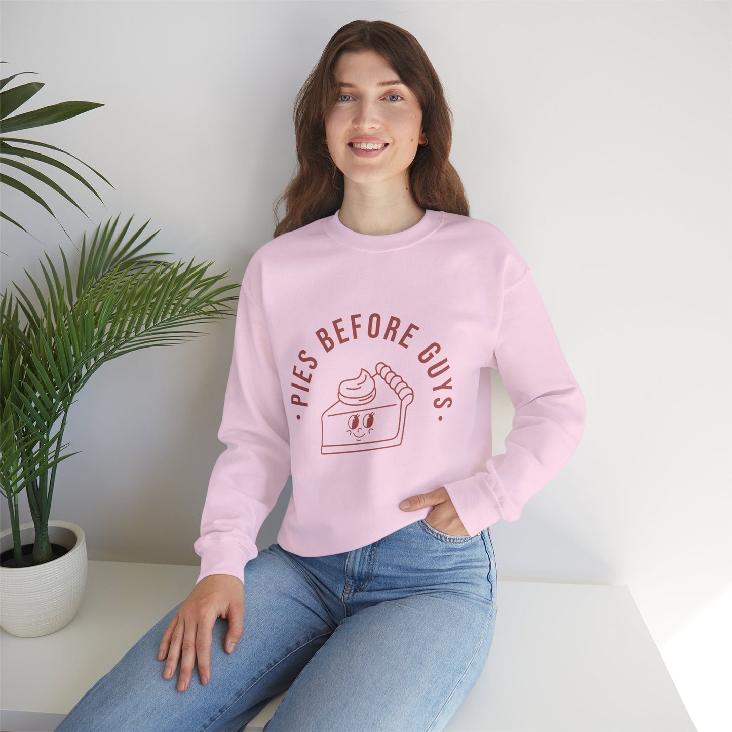 "Pies Before Guys" Unisex Heavy Blend™ Crewneck Sweatshirt