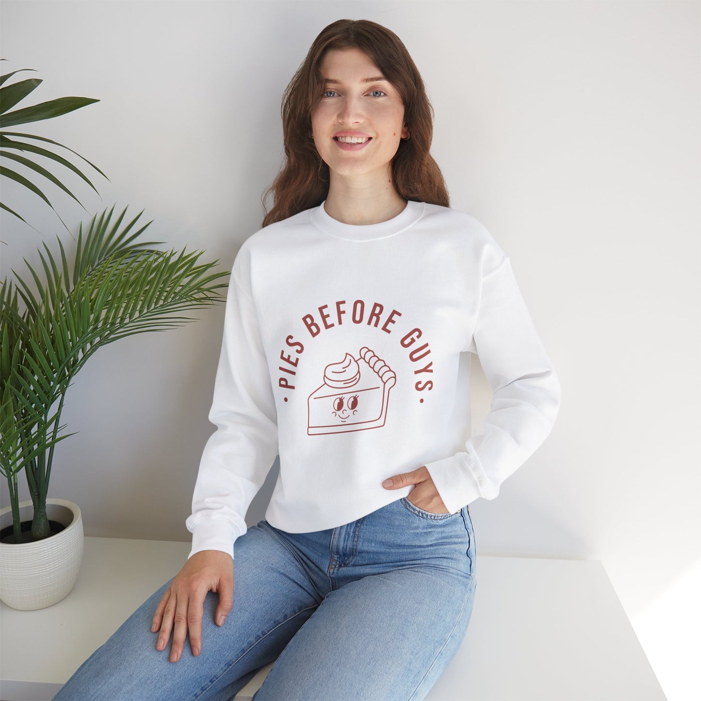 "Pies Before Guys" Unisex Heavy Blend™ Crewneck Sweatshirt