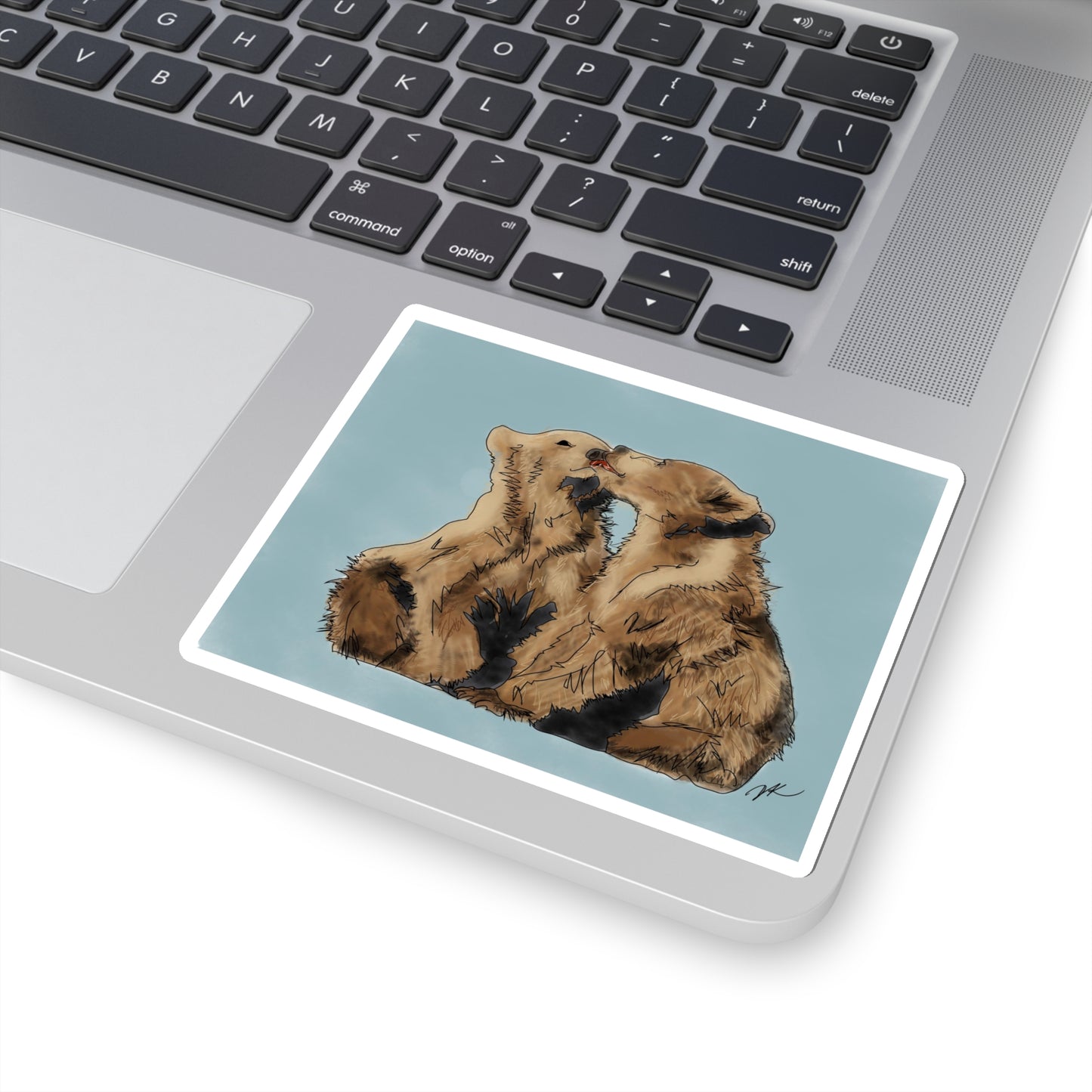 Bear Kissing - Kiss-Cut Stickers