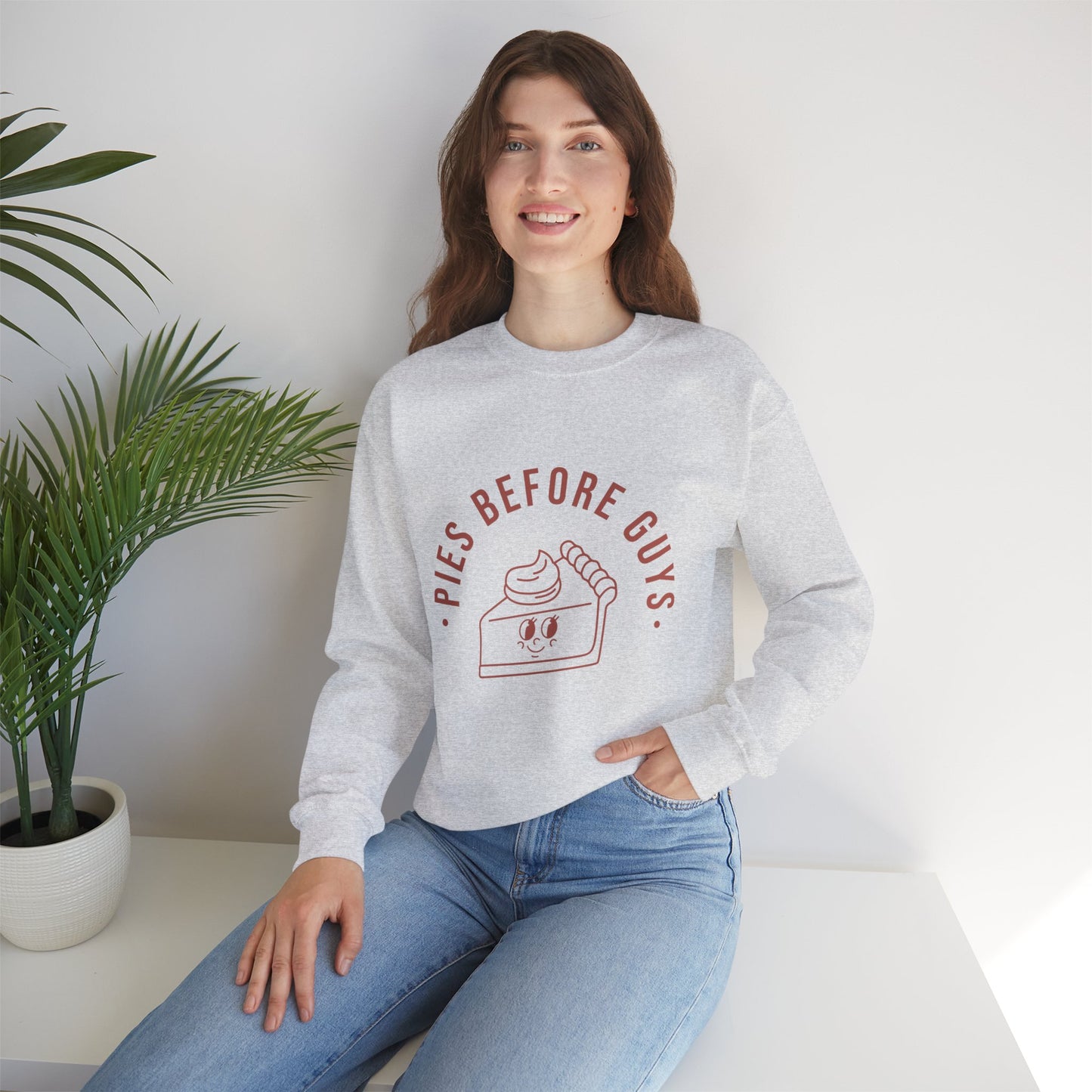 "Pies Before Guys" Unisex Heavy Blend™ Crewneck Sweatshirt