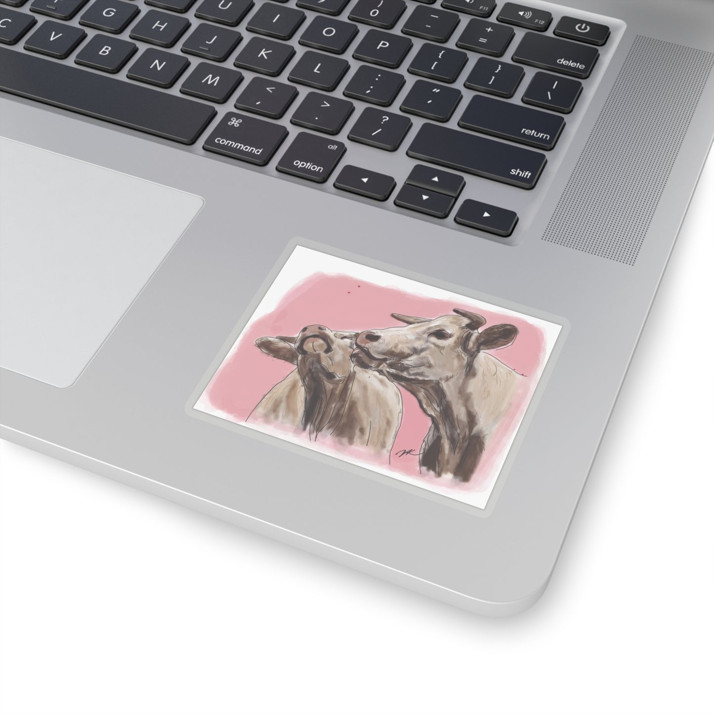 Cows Kissing - Kiss-Cut Stickers