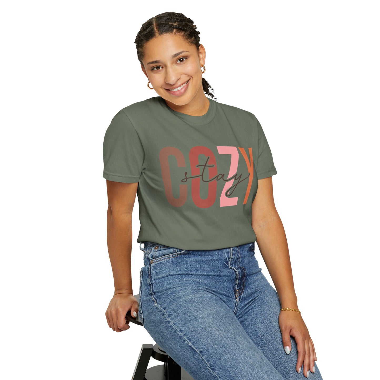 "Stay Cozy" Garment-Dyed T-shirt
