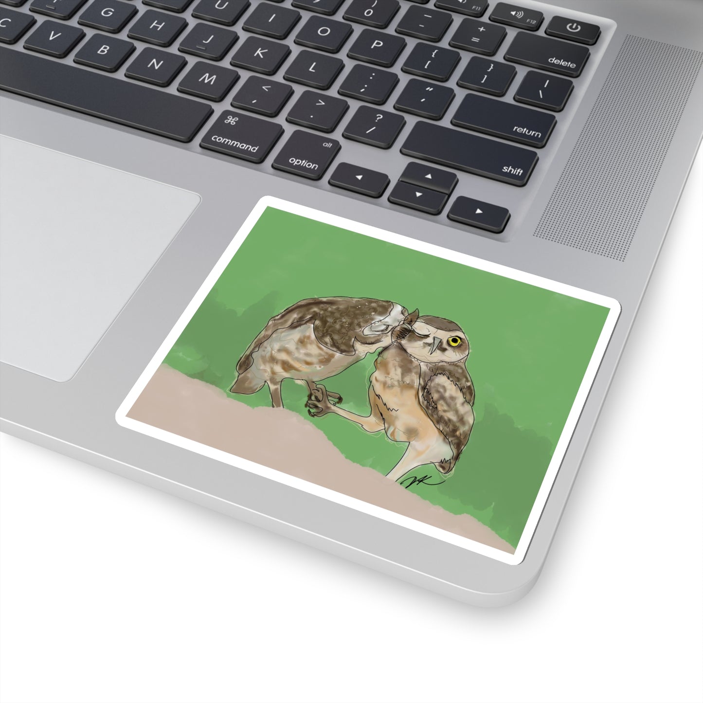 Kissing Owls - Kiss-Cut Stickers