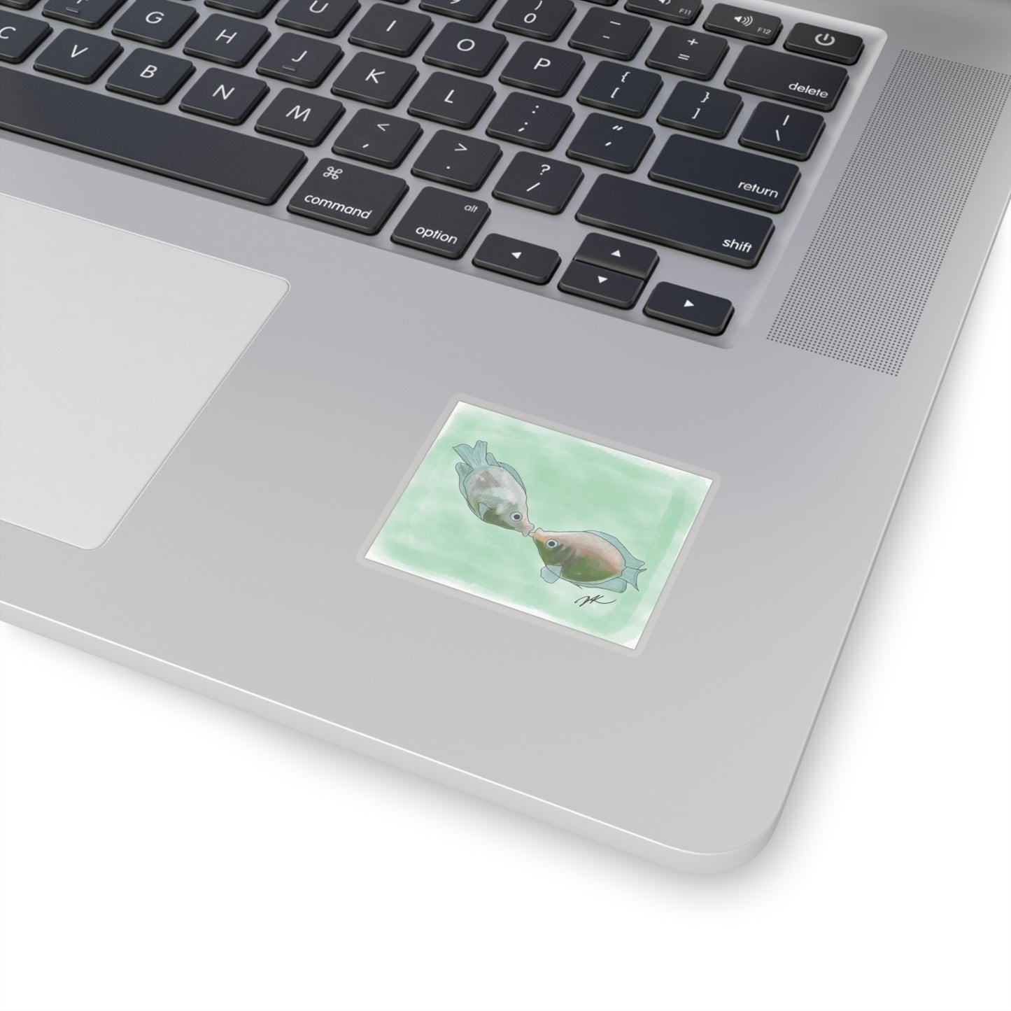 Fish Kissing - Kiss-Cut Stickers