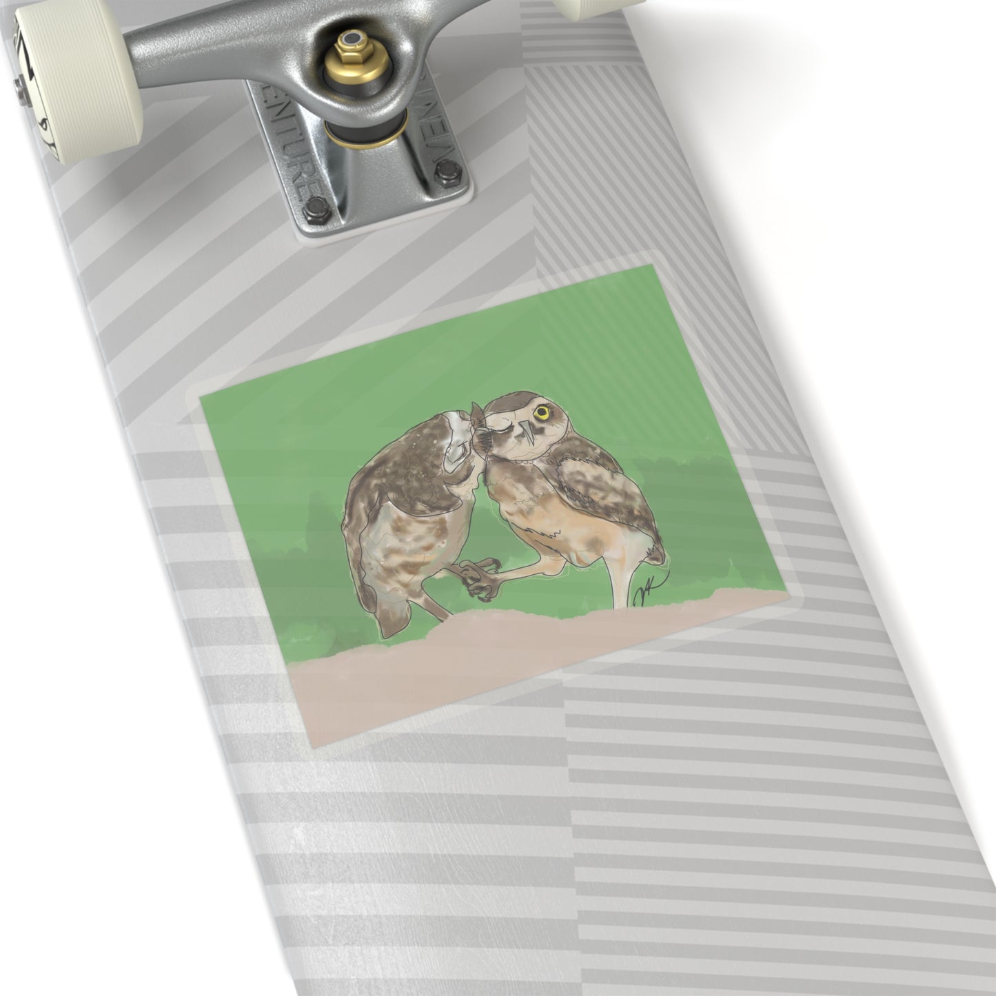 Kissing Owls - Kiss-Cut Stickers