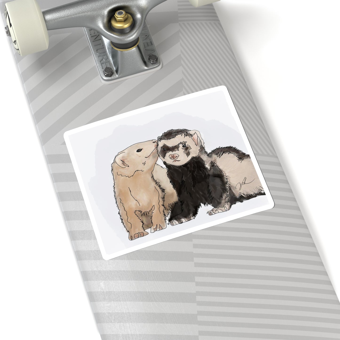 Ferret Kisses - Kiss-Cut Stickers