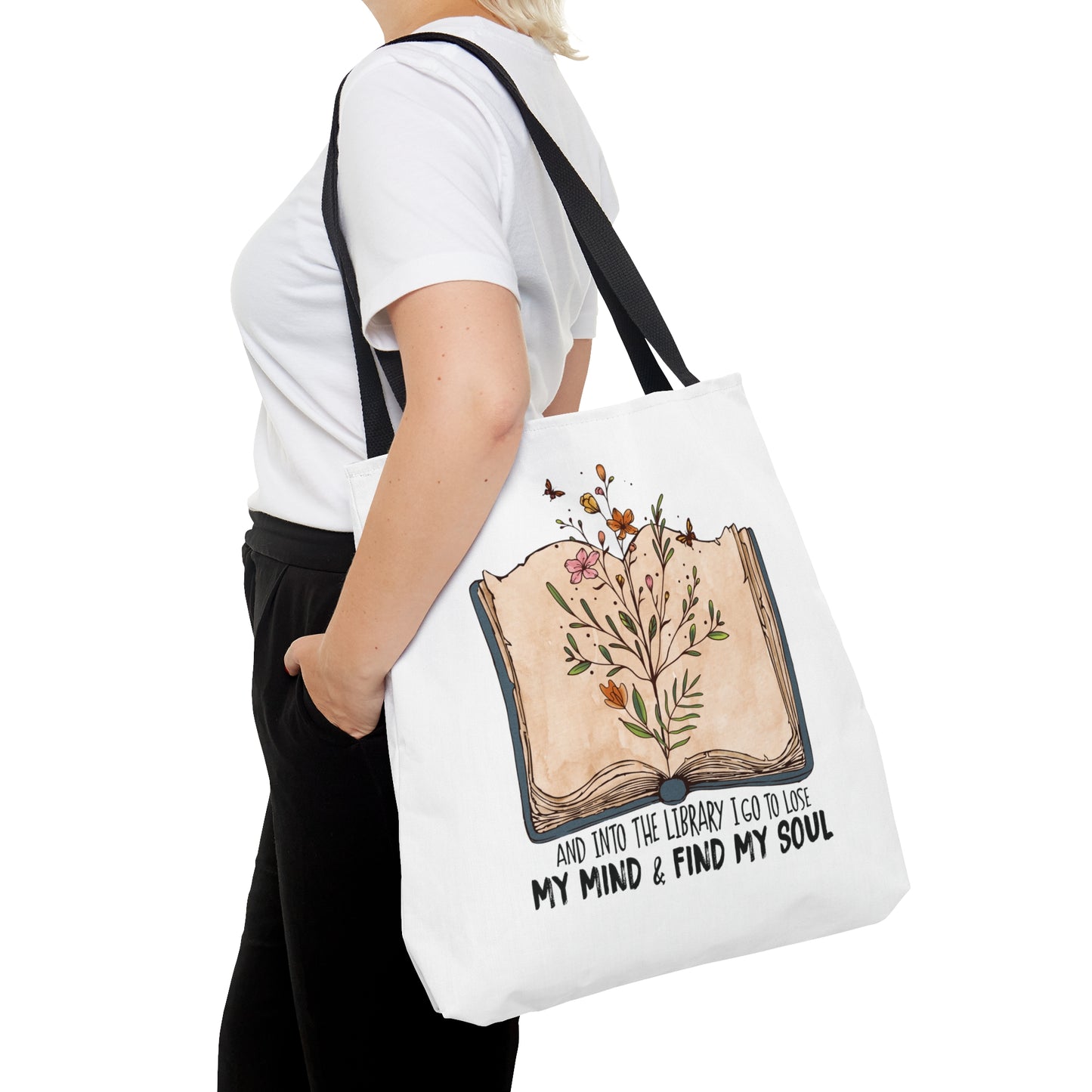 Into the Library Tote Bag (AOP)