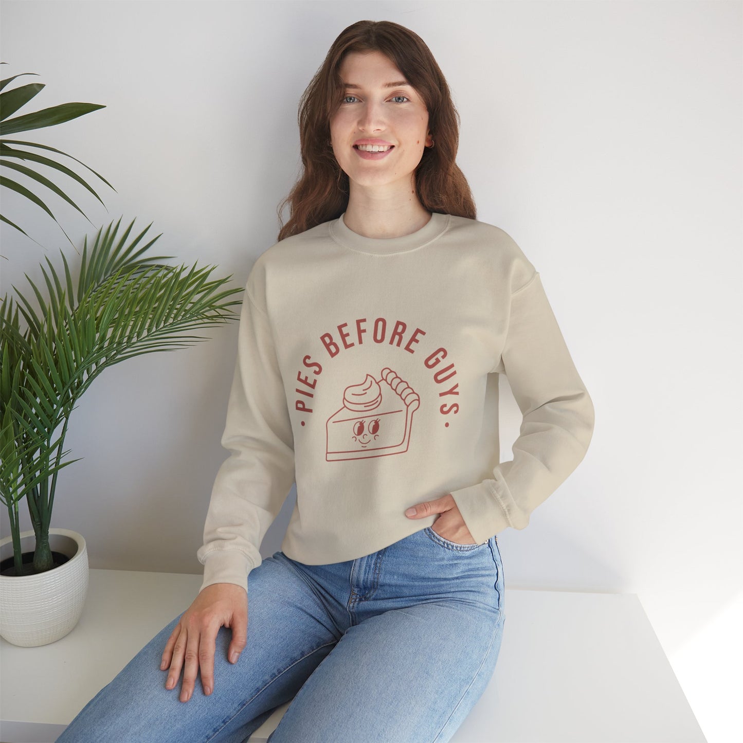 "Pies Before Guys" Unisex Heavy Blend™ Crewneck Sweatshirt