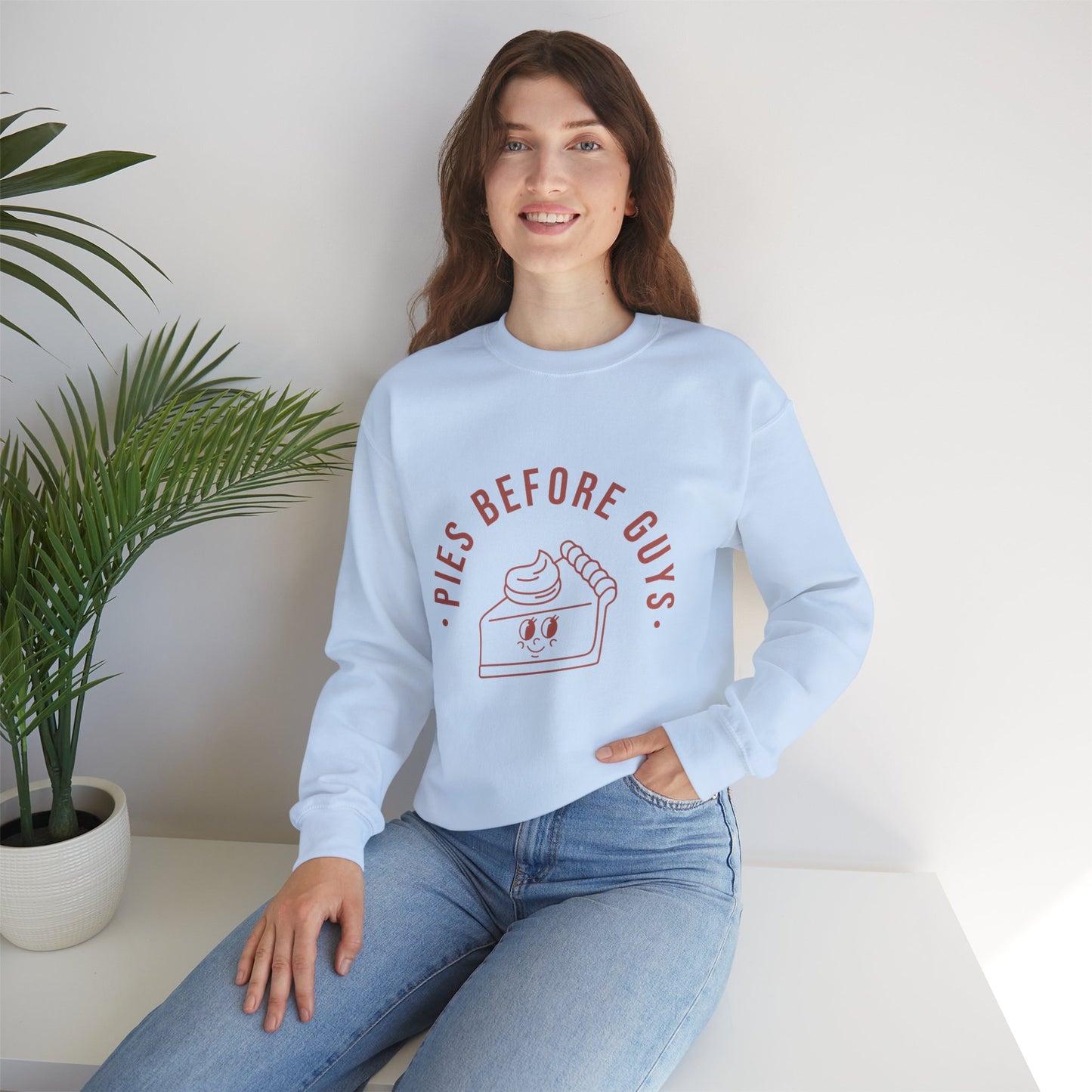 "Pies Before Guys" Unisex Heavy Blend™ Crewneck Sweatshirt