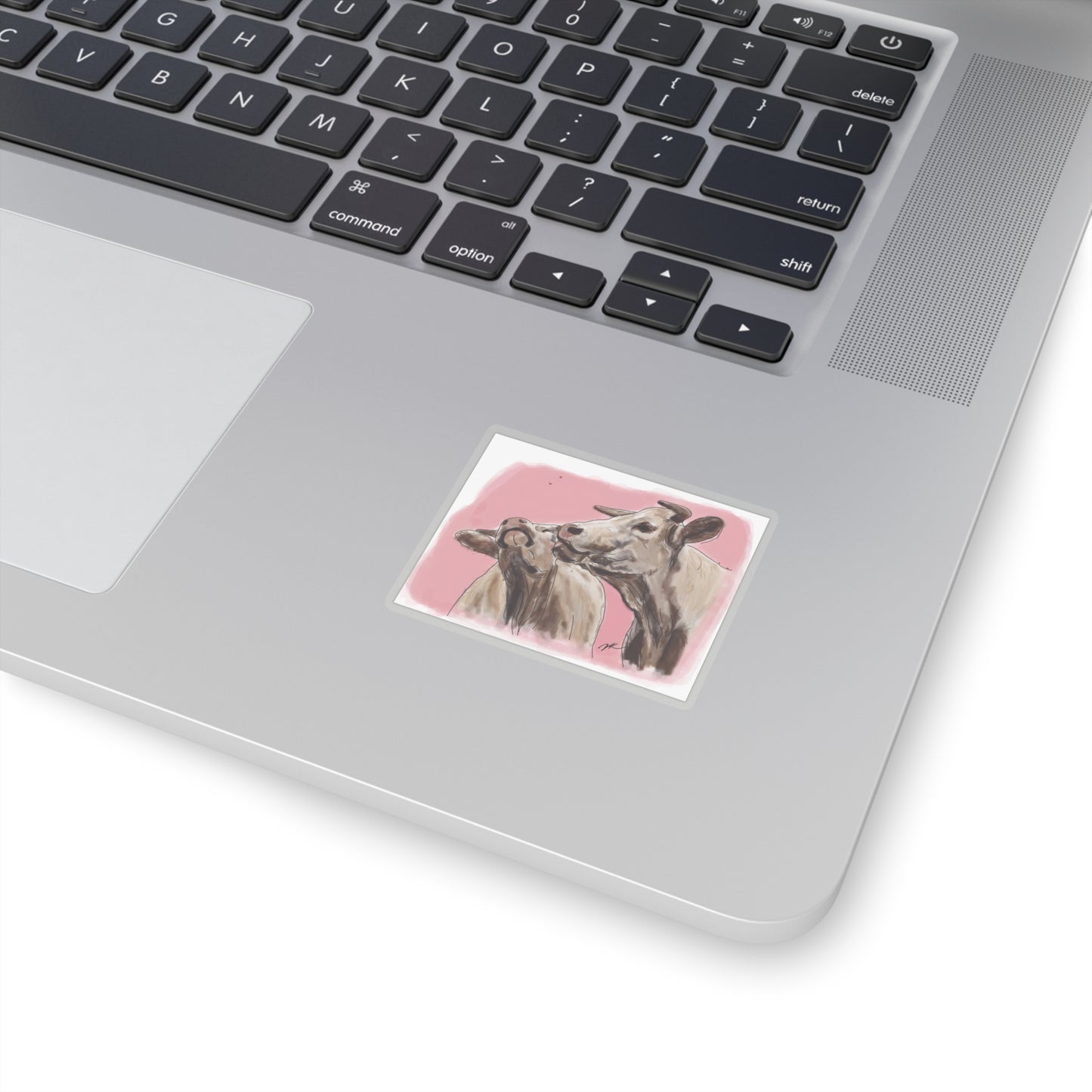Cows Kissing - Kiss-Cut Stickers