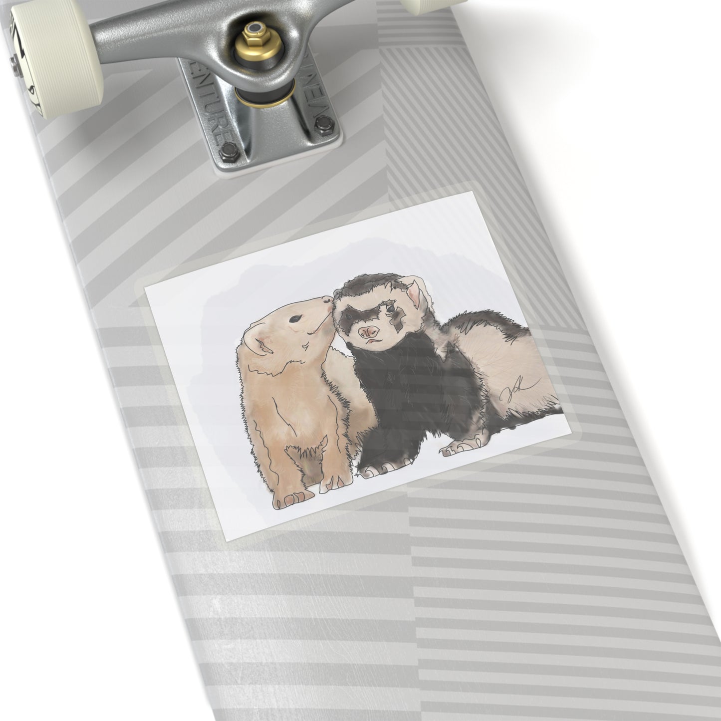 Ferret Kisses - Kiss-Cut Stickers