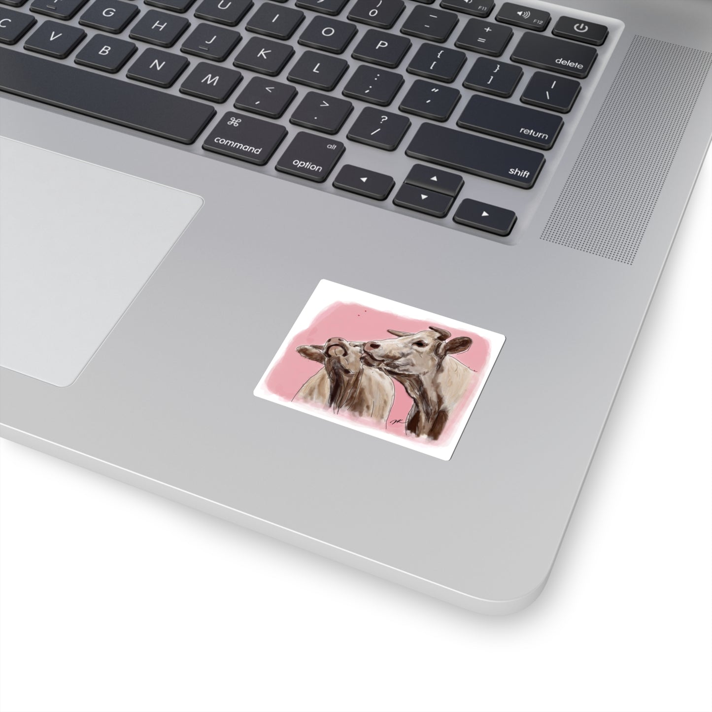 Cows Kissing - Kiss-Cut Stickers
