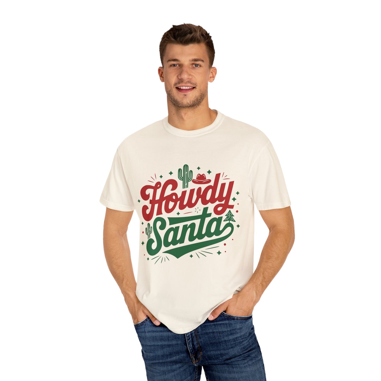 Howdy Santa Garment-Dyed T-shirt