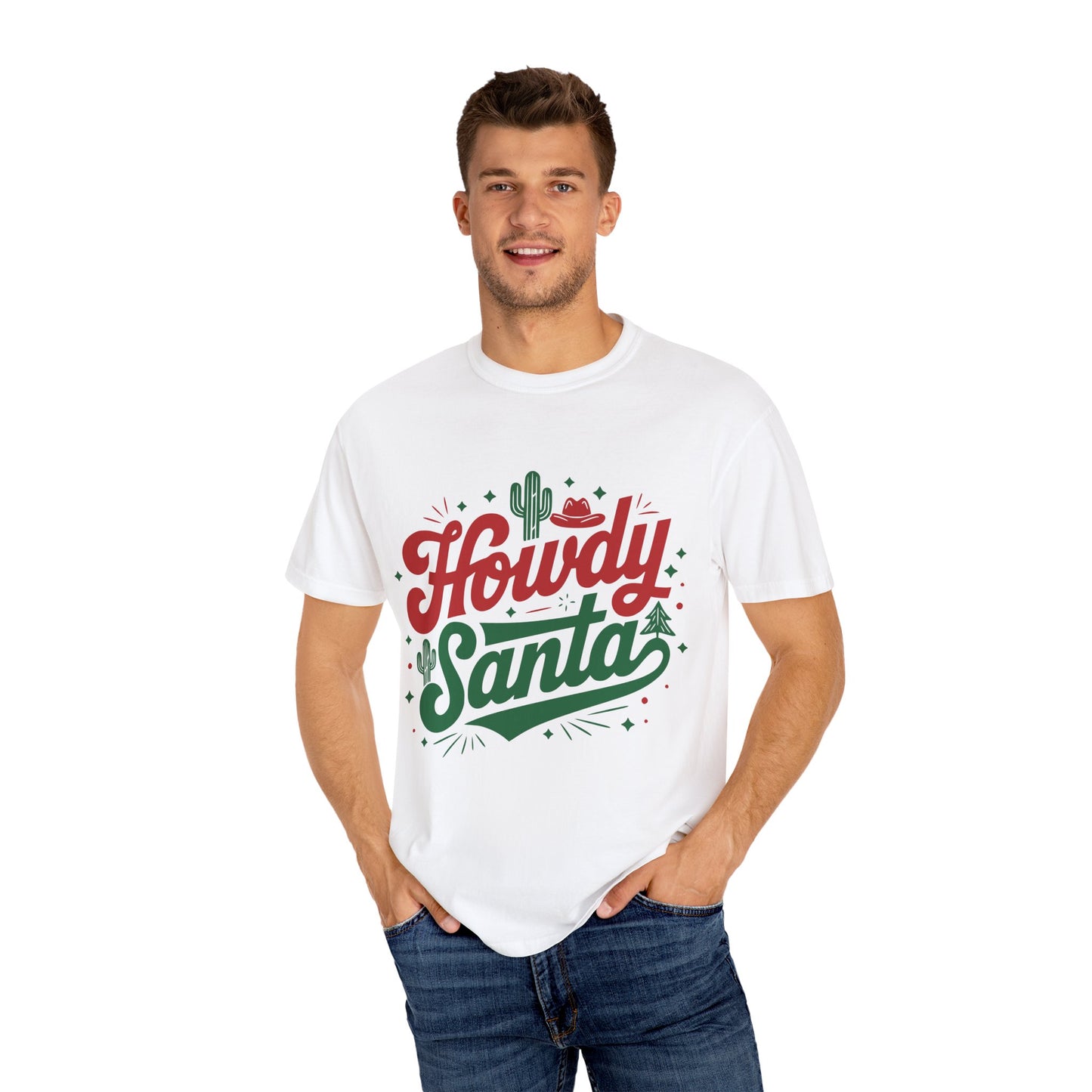 Howdy Santa Garment-Dyed T-shirt