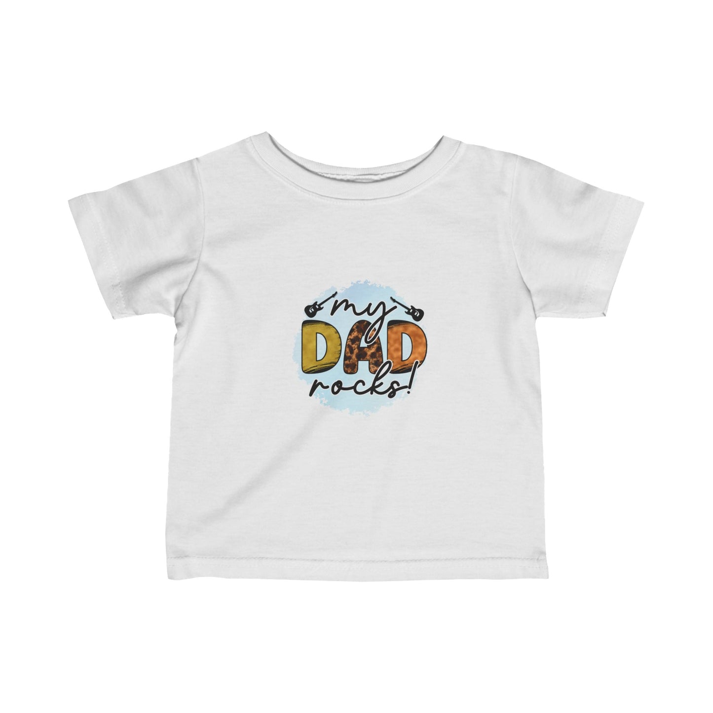 Infant Dad Rocks! Fine Jersey Tee